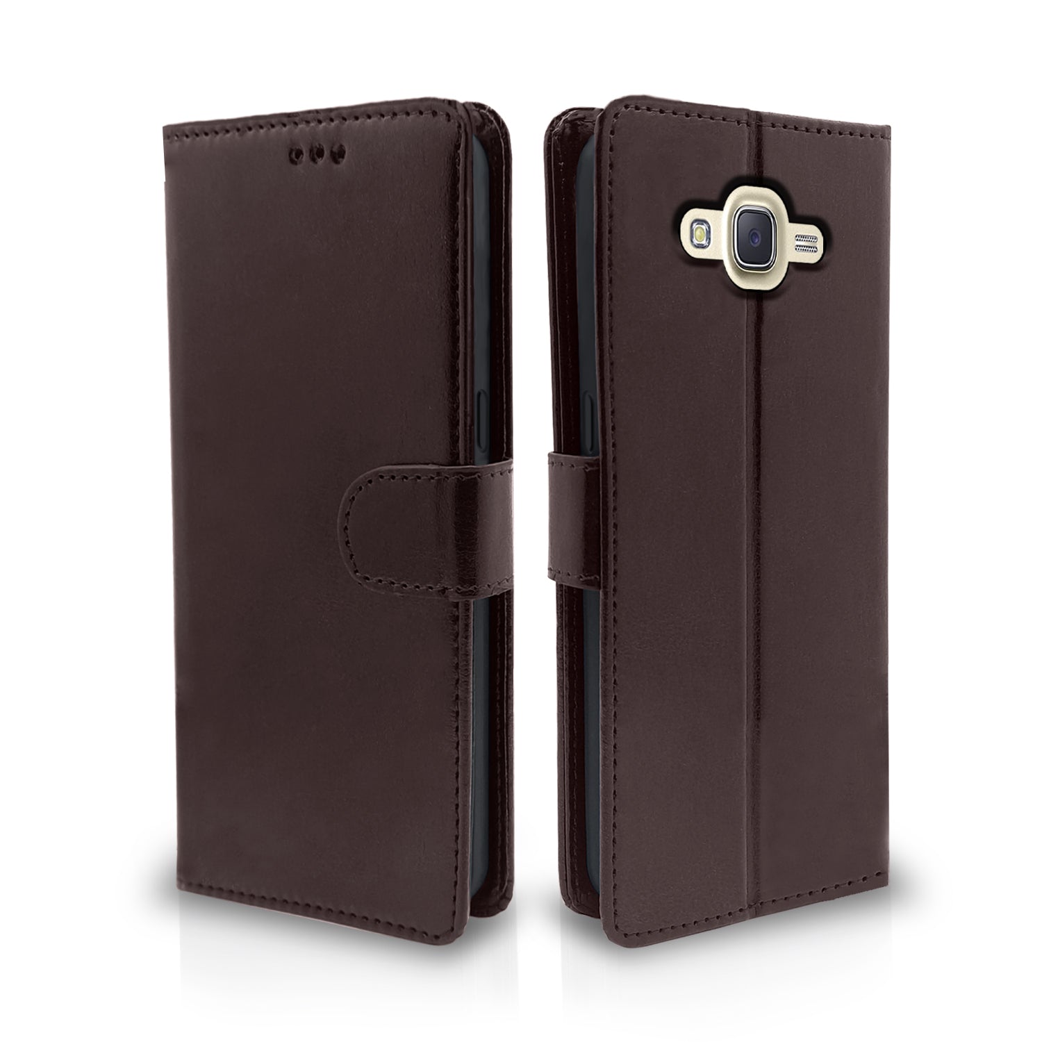 Pikkme Samsung Galaxy J7 2015 Coffee Vintage Flip Cover