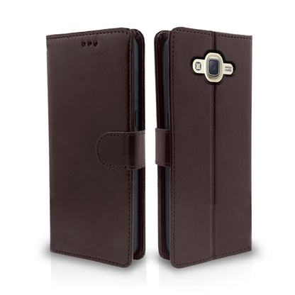 Pikkme Samsung Galaxy J7 2015 Coffee Vintage Flip Cover