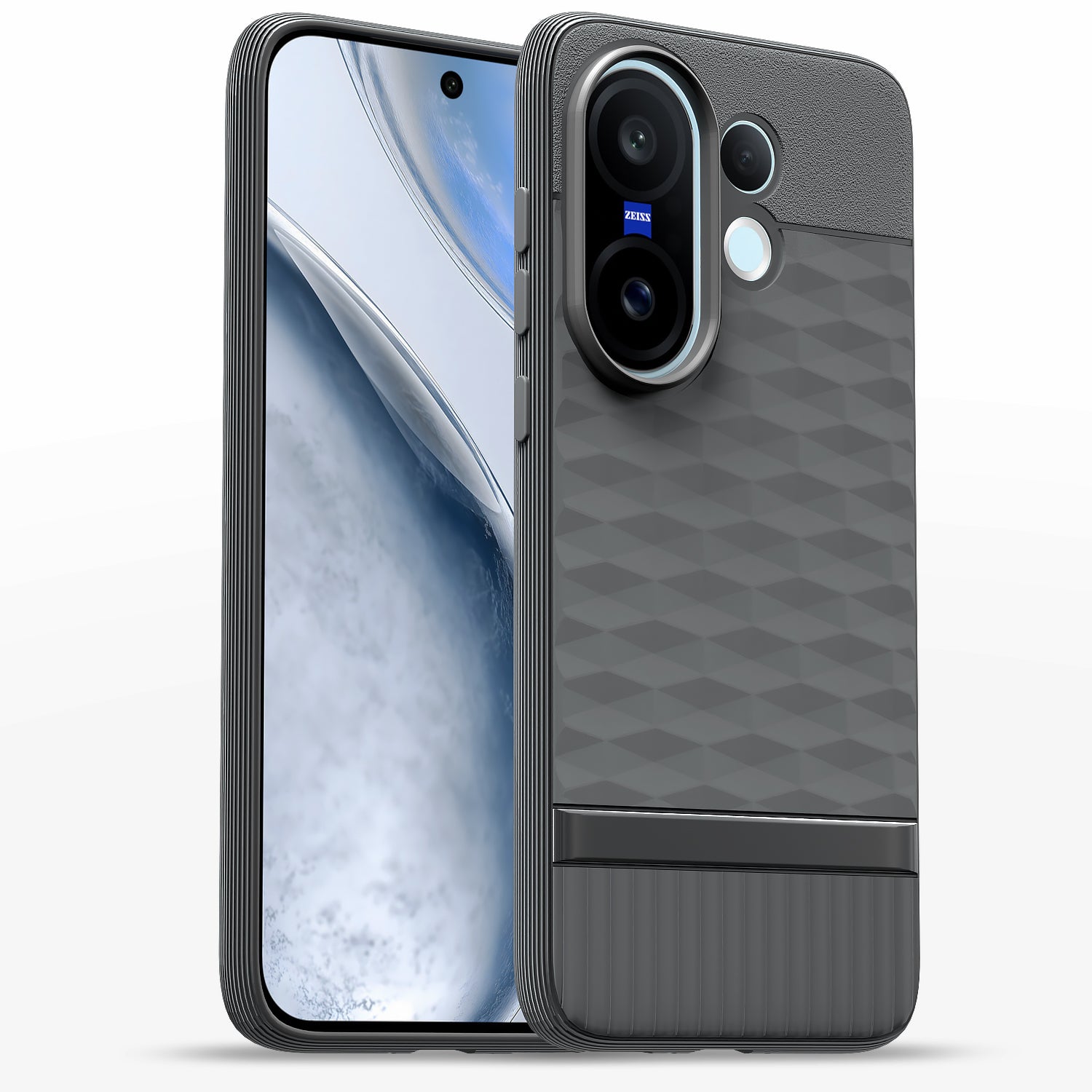 Pikkme Vivo X200 Fe 5G Shockproof Soft Flexible Gencase Back cover - Grey