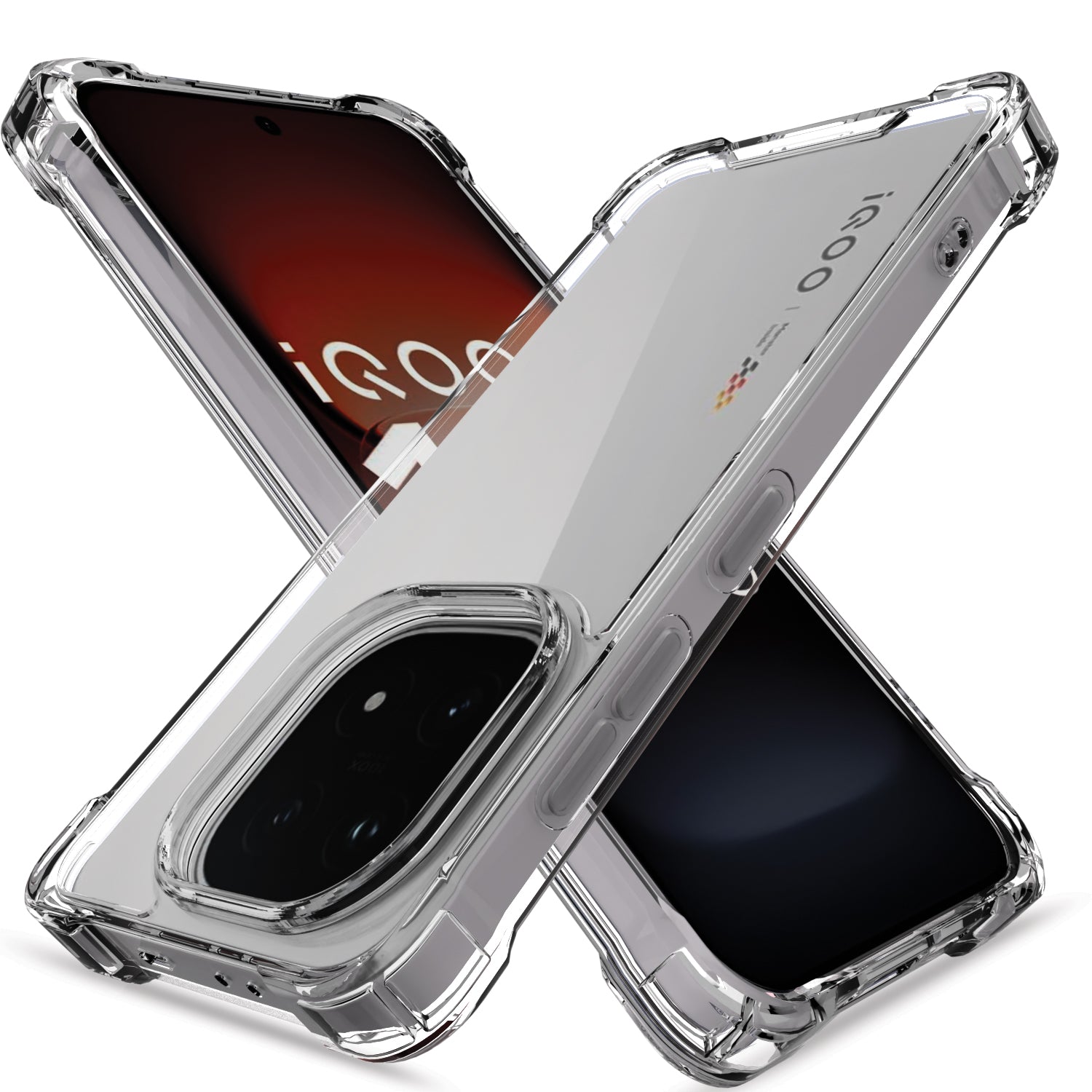 Pikkme iQOO 15 5G PC + TPU Crystal Clear Transparent Back Cover 