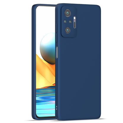 Pikkme Mi Redmi Note 10 Pro / Note 10 Pro Max Soft Matte Liquid Silicone Back Cover  - Blue