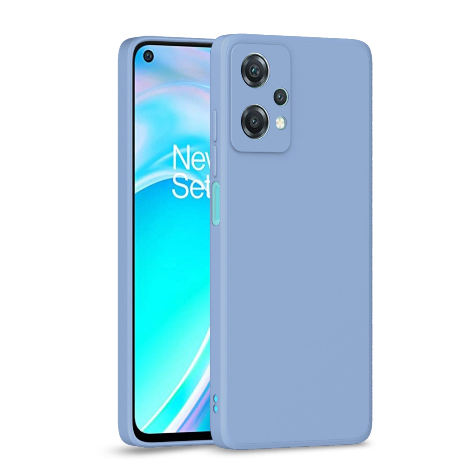 Pikkme OnePlus Nord CE 2 Lite 5G Liquid Silicone aqua blue back cover