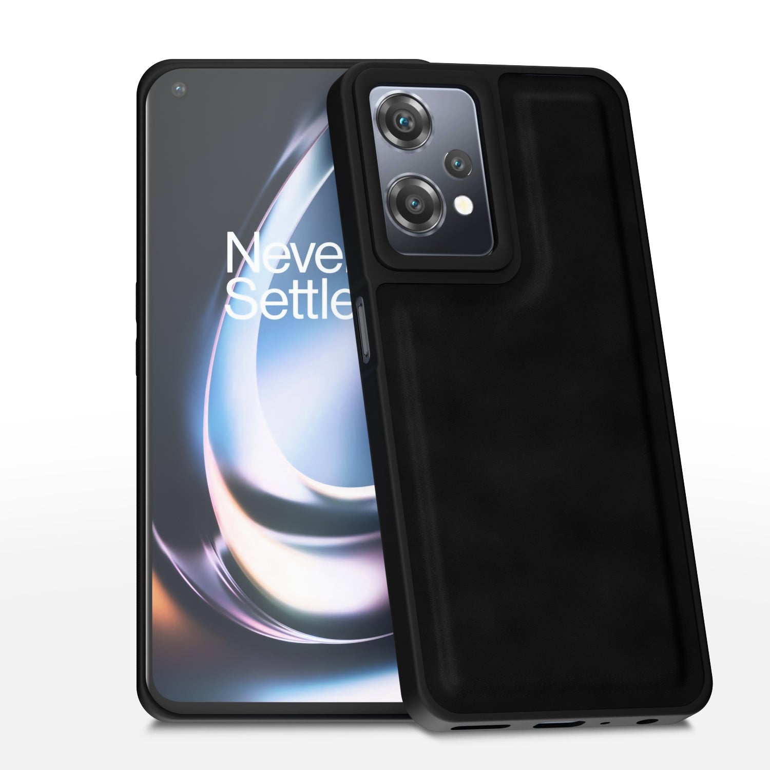 OnePlus Nord CE 2 Lite 5G Premium Leather Back Cover by Pikkme - Black