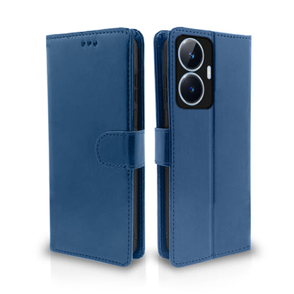 Pikkme Realme Narzo N55 / Realme C55 Vintage Flip Cover | Blue