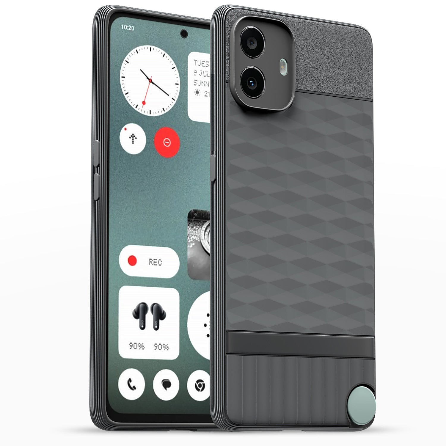 Pikkme CMF by Nothing Phone 1 5G  Gencase Back Cover (Grey)