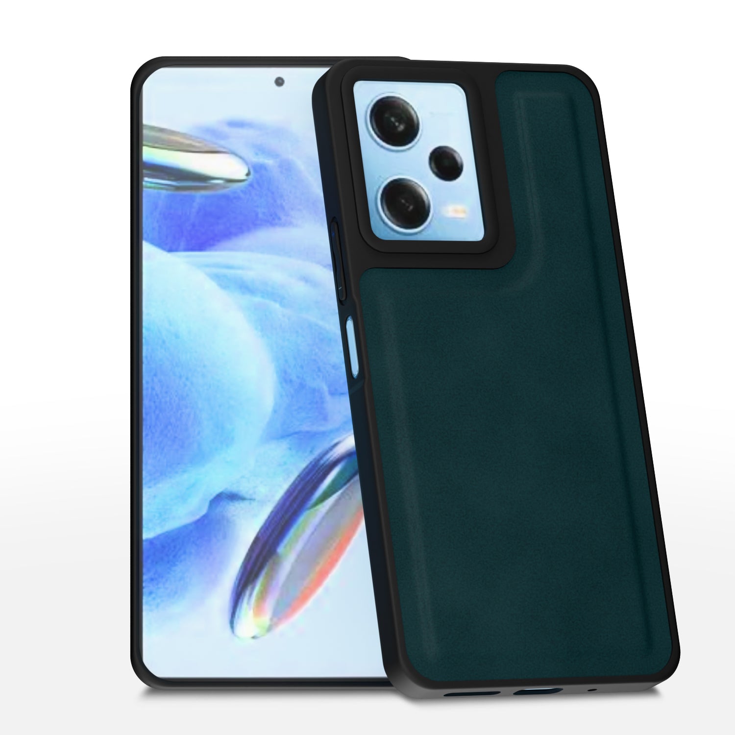 Redmi 12 5G / Poco M6 Pro 5G Premium Leather Back Cover by Pikkme - Green