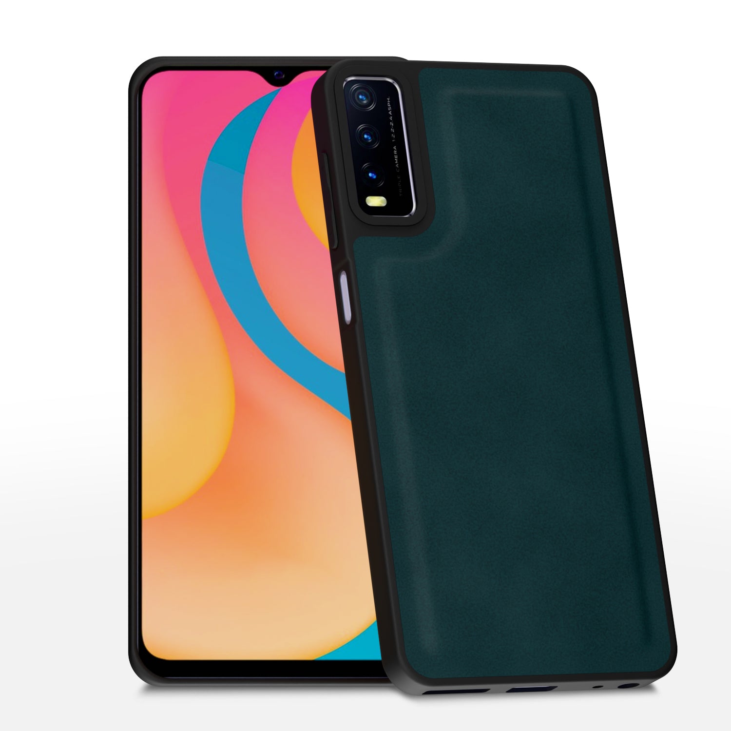 Vivo Y12s / Y20 / Y20i / Y20G Premium Leather Back Cover by Pikkme - Green