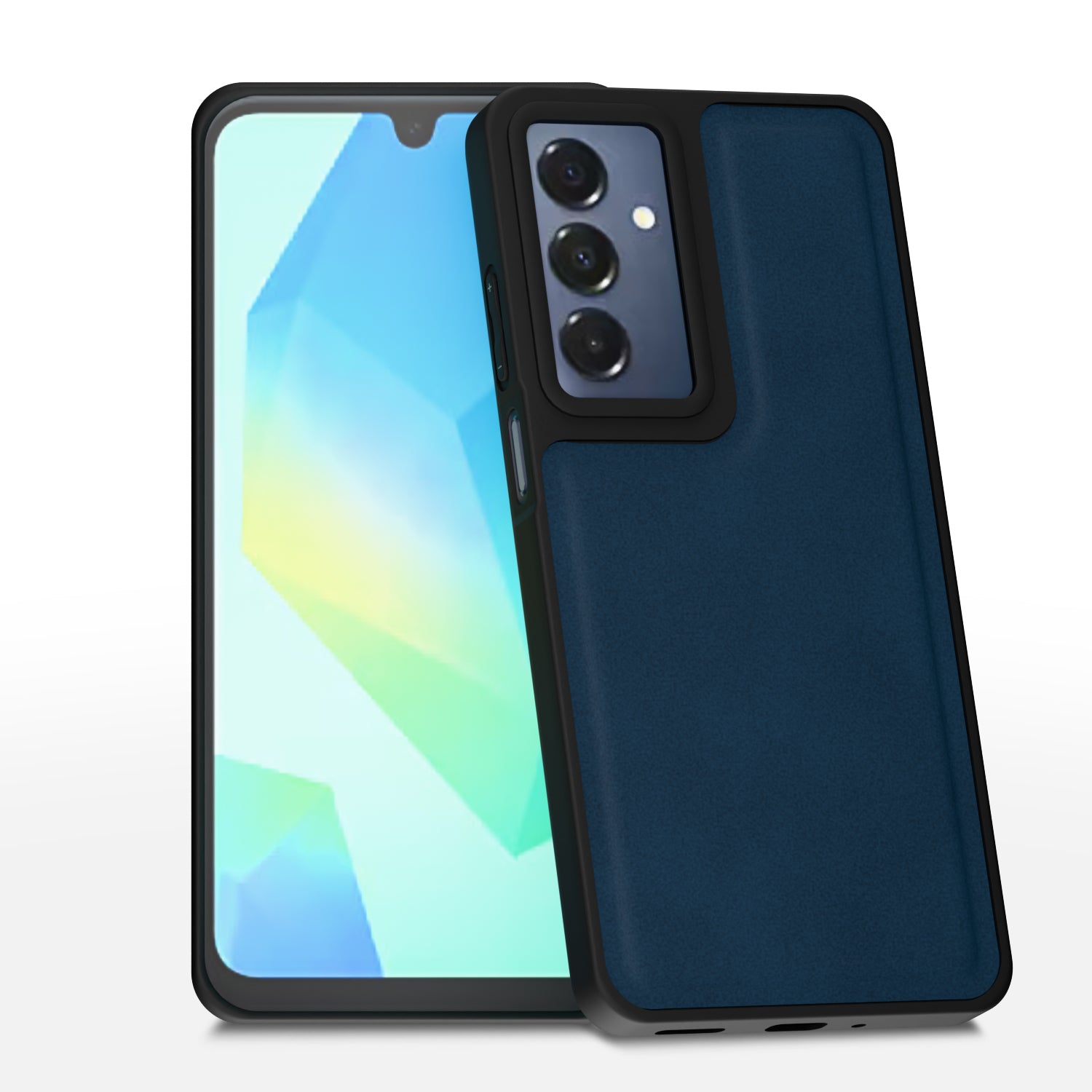 Samsung Galaxy A16 5G Premium Leather Back Cover by Pikkme - Blue
