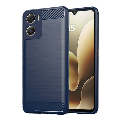 Pikkme Motorola Moto G06 Power  Hybrid Carbon Fiber Back Cover  - Blue