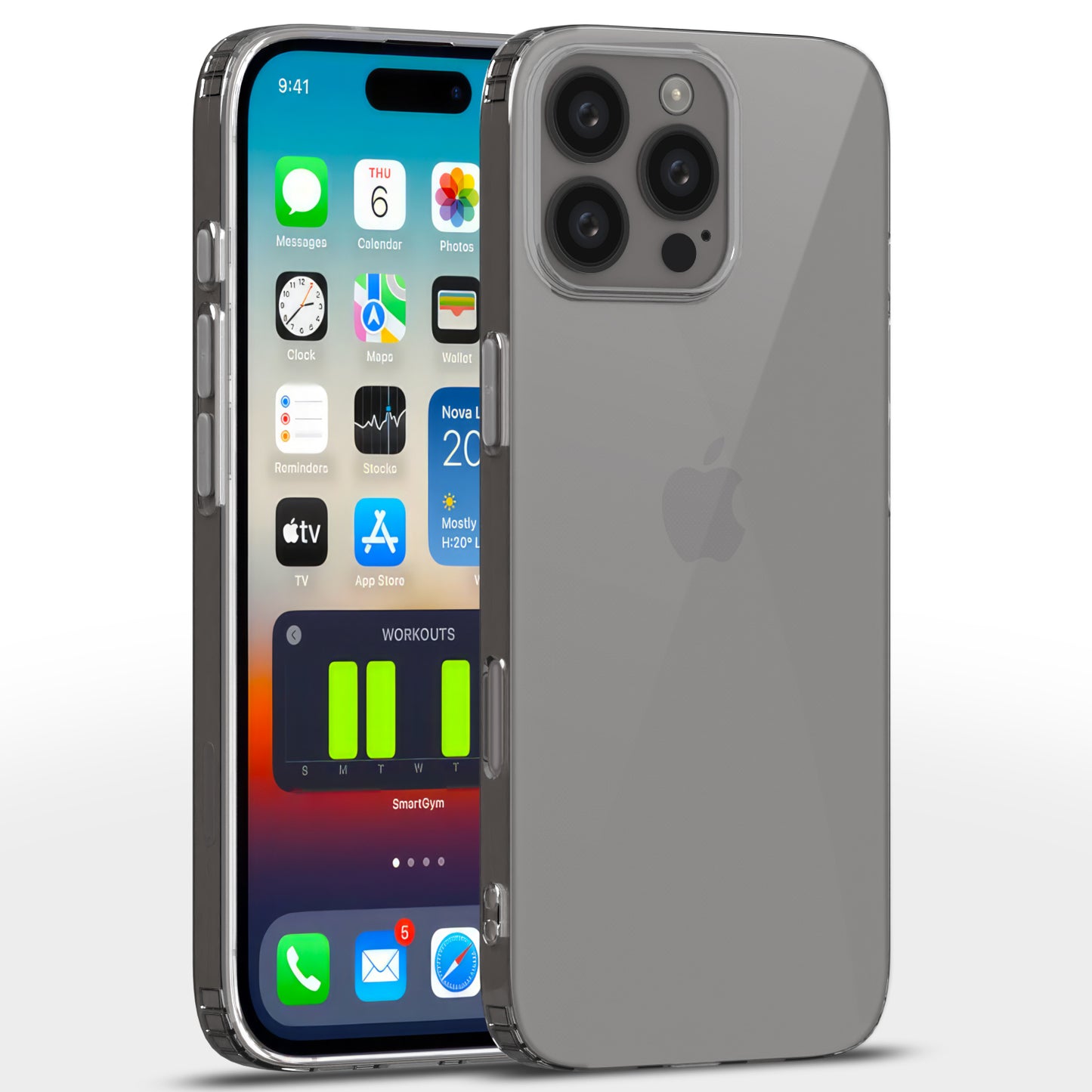 Pikkme iPhone 16 Pro Transparent Back Cover (Transparent)