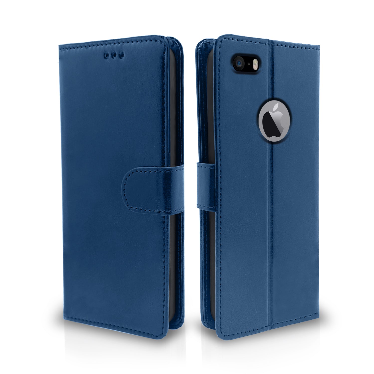 Pikkme iPhone 5 / 5s / Se Vintage Flip Cover  | Blue