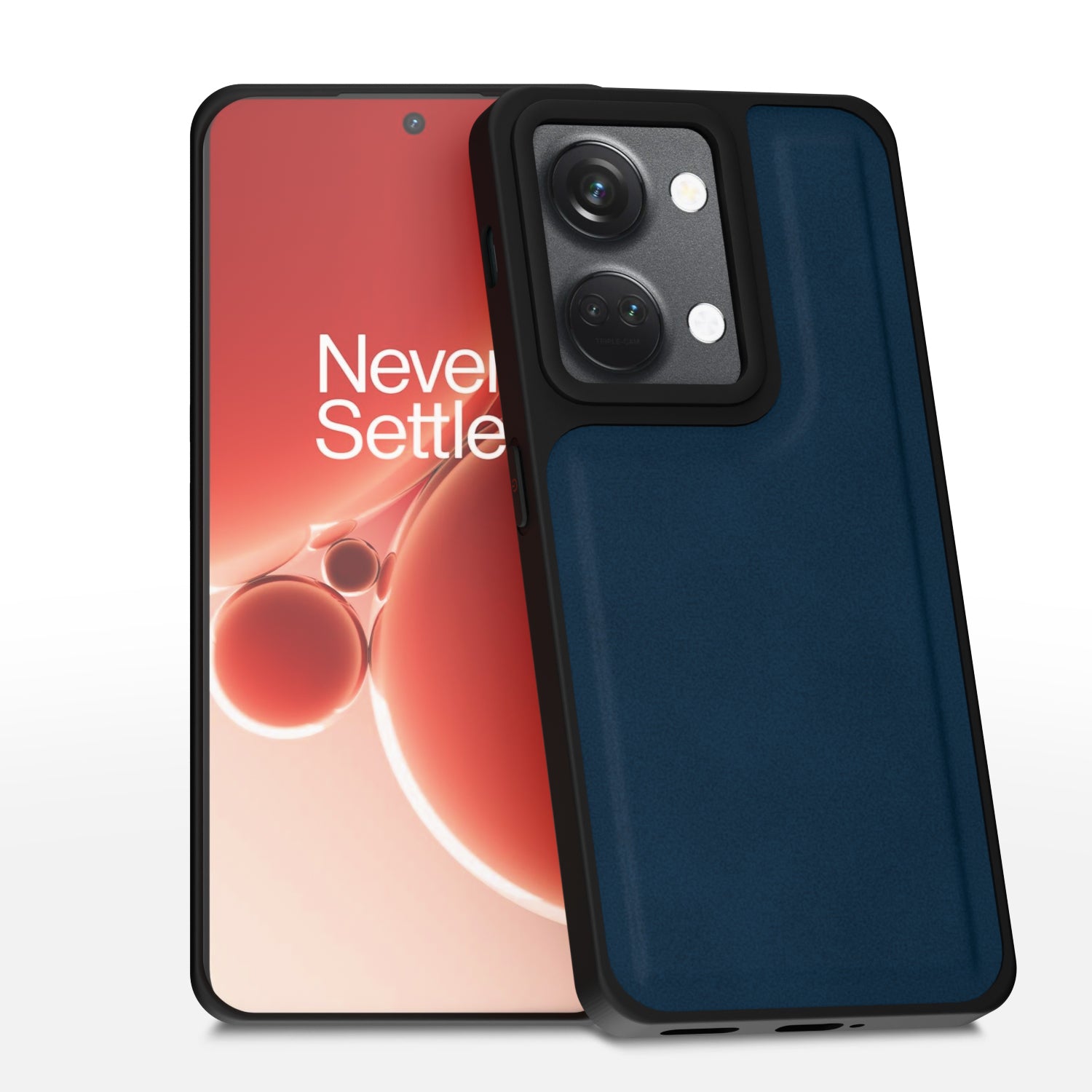 OnePlus Nord 3 5G Premium Leather Back Cover by Pikkme - Blue