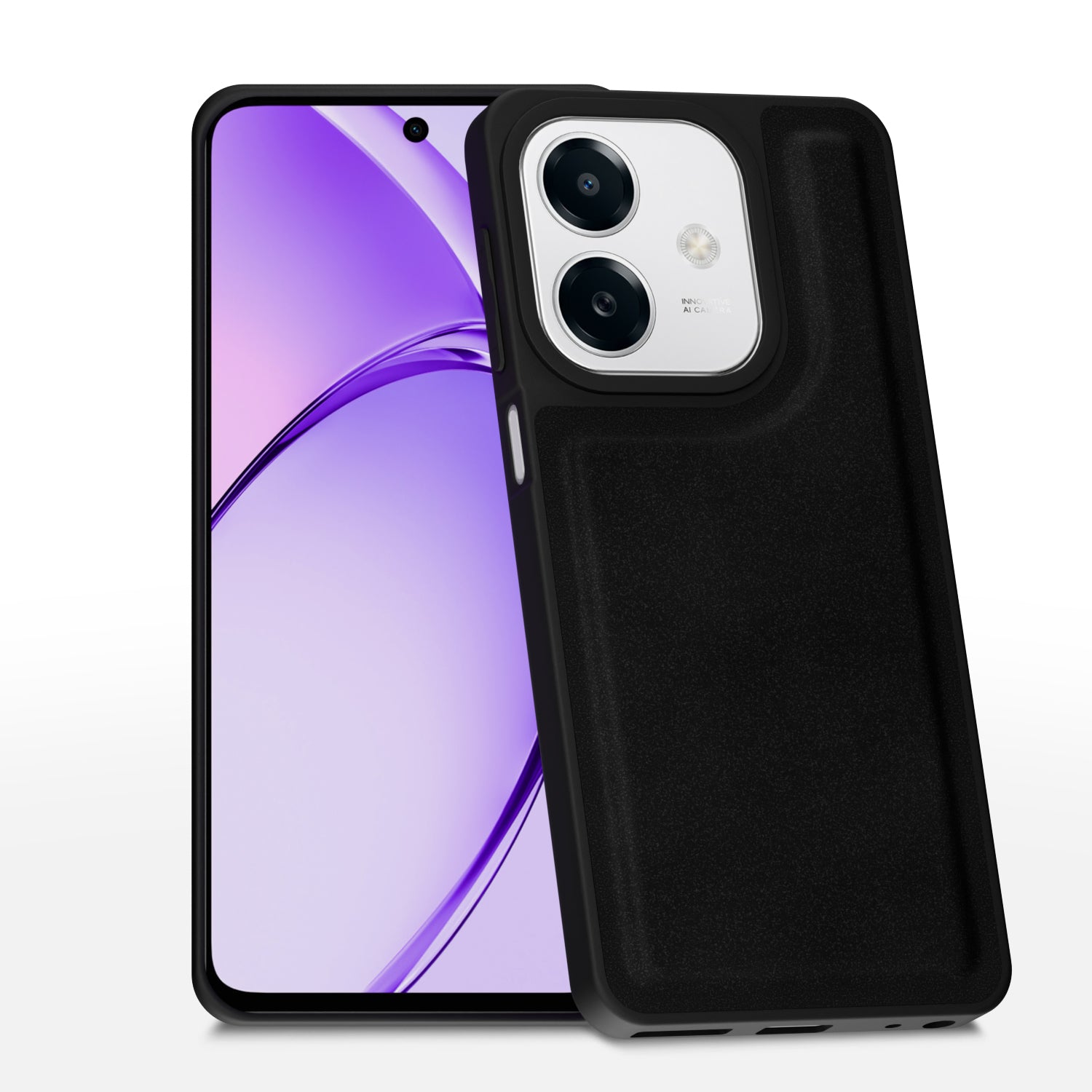 Oppo A3x / A3 / A3x 4G / 5G Premium Leather Back Cover by Pikkme - Black