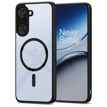 Pikkme OnePlus Nord CE 5 5G Eagle 2 Mag-Safe Shockproof Hard Transparent Back Cover (Black)