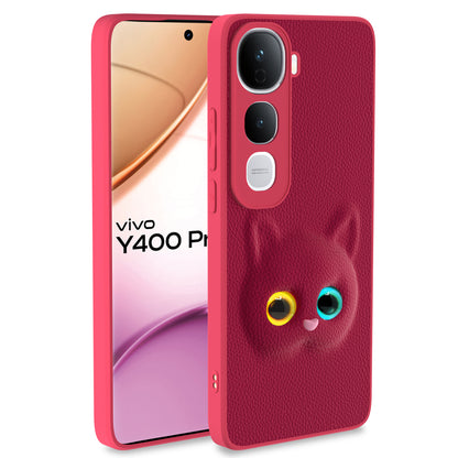 Pikkme Vivo Y400 Pro 5G kitty Back Cover - Pink