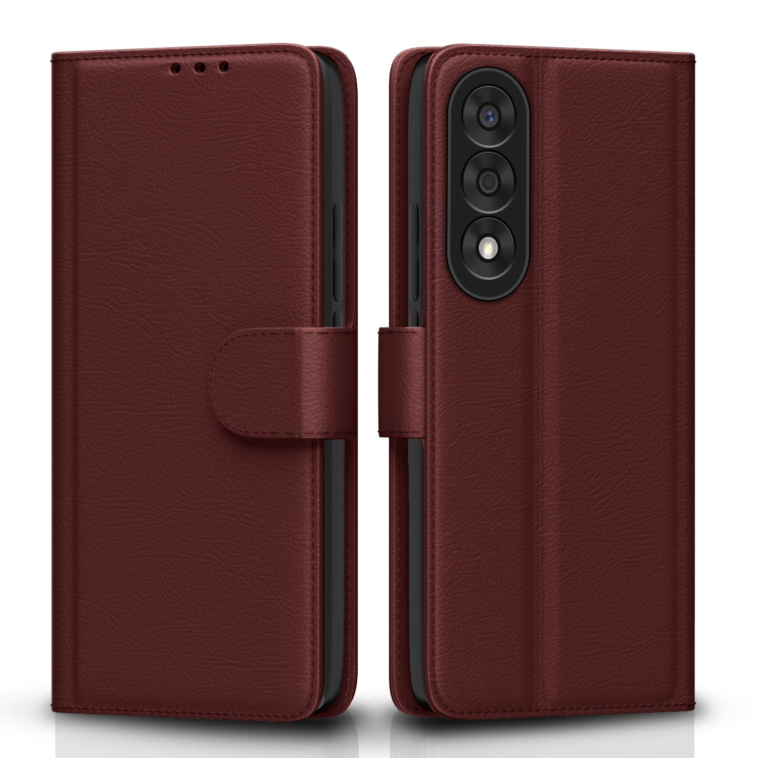 Pikkme OnePlus Nord 5 5G Vintage Flip Cover (Brown)