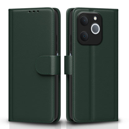 Pikkme Realme C71 5G Premium Leather Finish Vintage Flip Cover  - Green