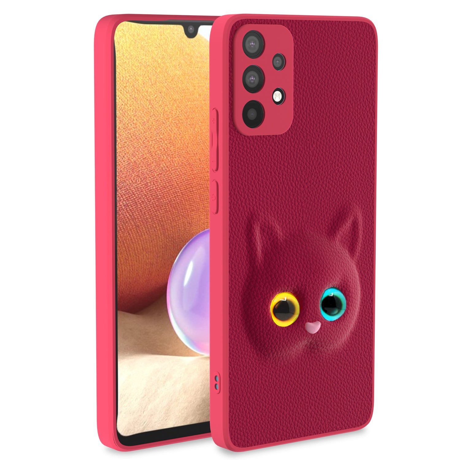 Pikkme Samsung Galaxy A32 4G Kitty Back Cover - Pink 