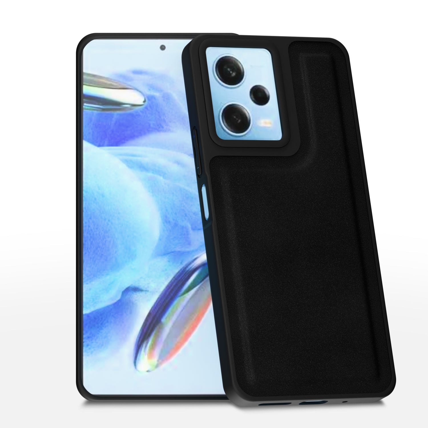 Redmi 12 5G / Poco M6 Pro 5G Premium Leather Back Cover by Pikkme - Black