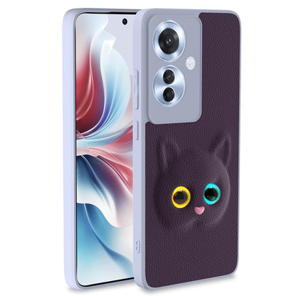 Pikkme Oppo F29 Pro 5G Kitty Back Cover (Purple)