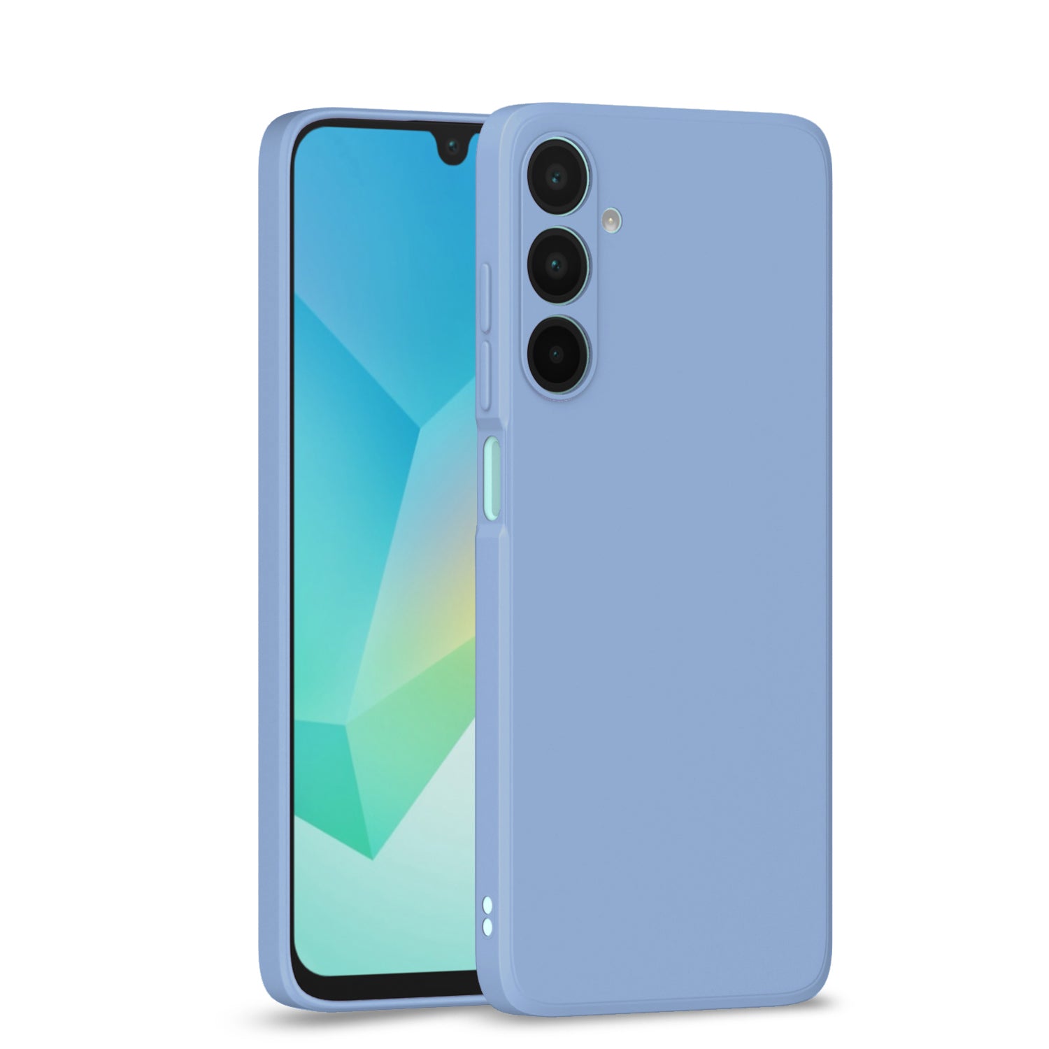 Pikkme Samsung Galaxy A26 5G Soft Matte Liquid Silicone Back Cover - Aqua Blue
