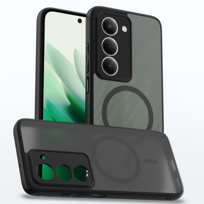 Pikkme Redmi 15 5G Eagle 2 Mag-Safe Smoke Shockproof Hard Transparent Back Cover  - Black