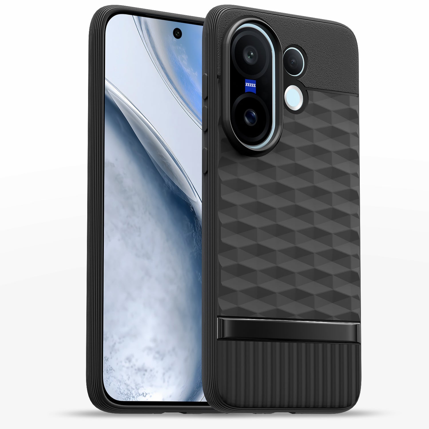 Pikkme Vivo X200 Fe 5G Shockproof Soft Flexible Gencase Back cover - Black