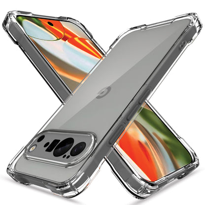 Pikkme Google Pixel 10 Pro PC + TPU Crystal Clear Back Cover (Transparent)