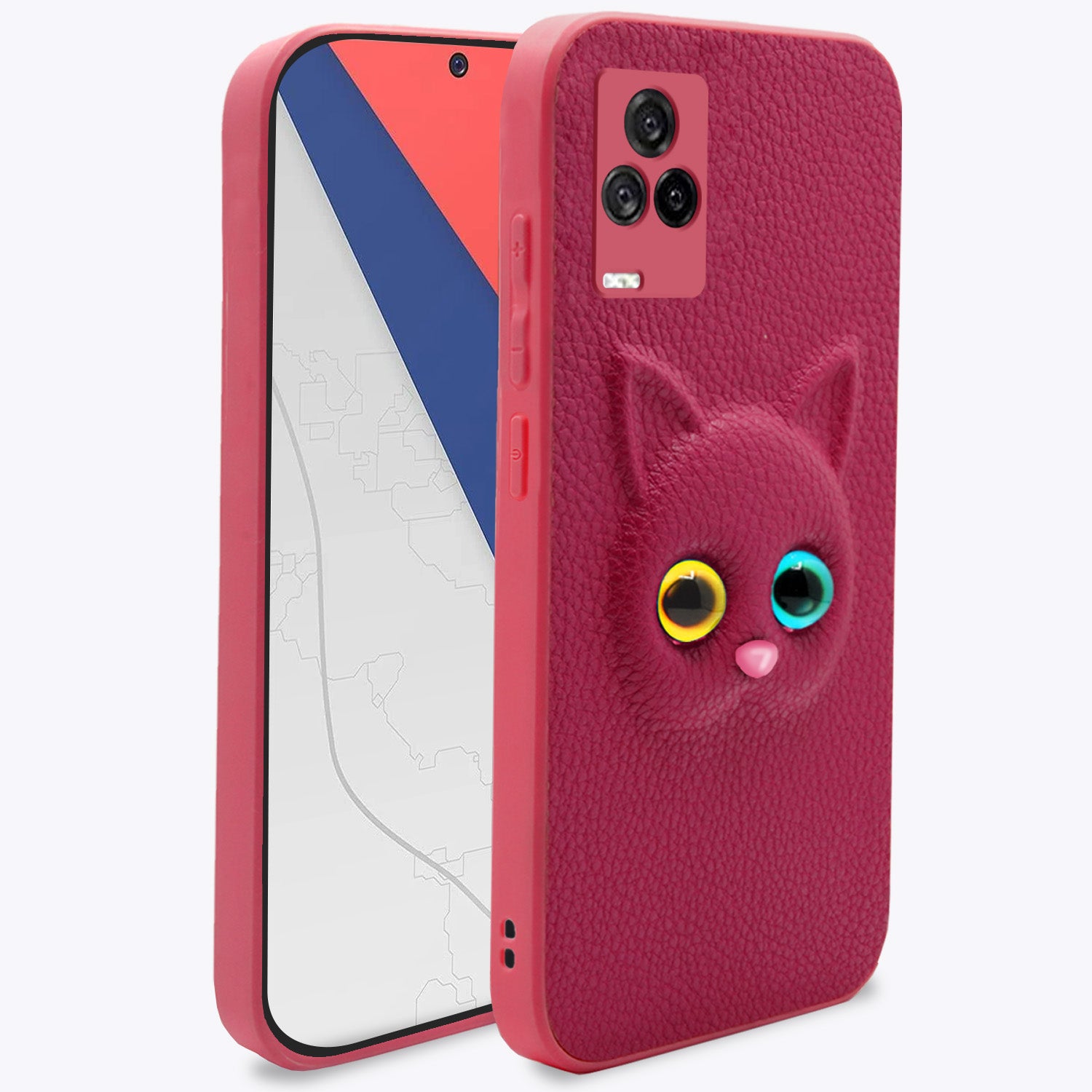  iQOO 7 5G Kitty Back Cover -Pink