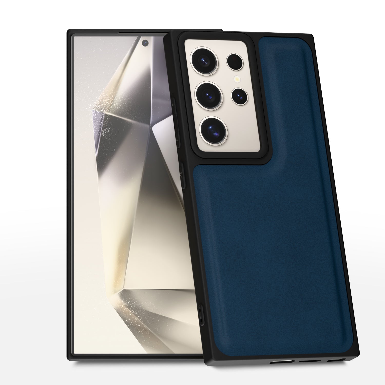 Samsung Galaxy S24 Ultra 5G Premium Leather Back Cover by Pikkme - Blue