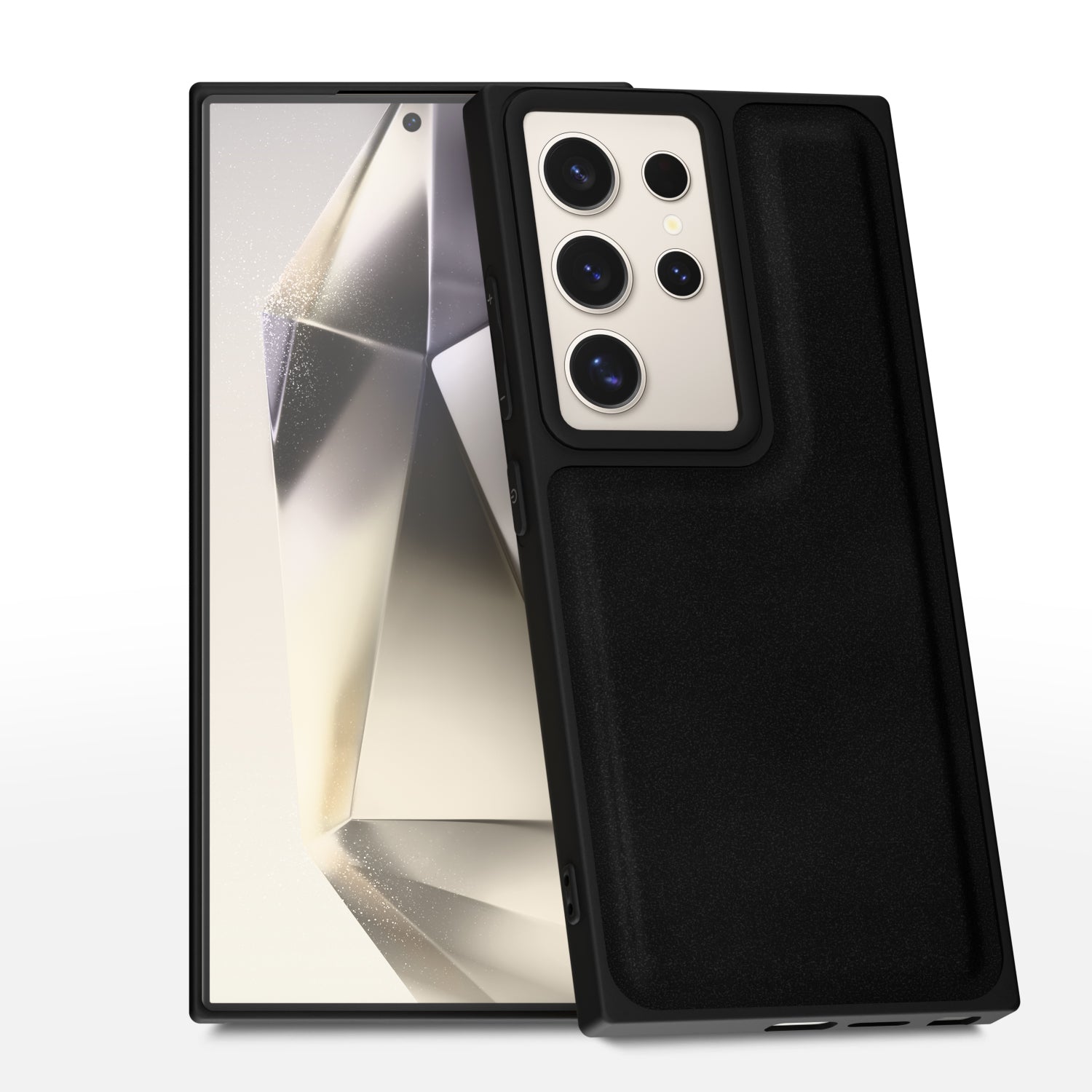 Samsung Galaxy S24 Ultra 5G Premium Leather Back Cover by Pikkme - Black