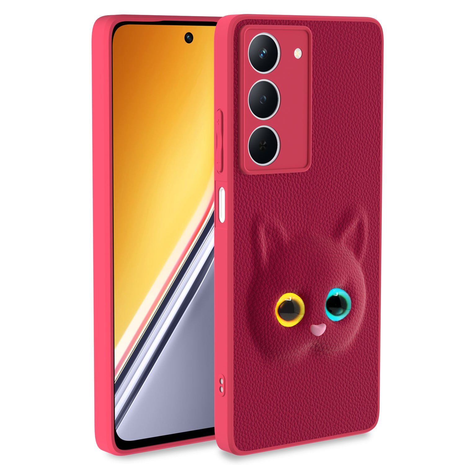 Pikkme Realme Narzo 80x 5G / Realme P3x 5G Kitty Back Cover (Pink)