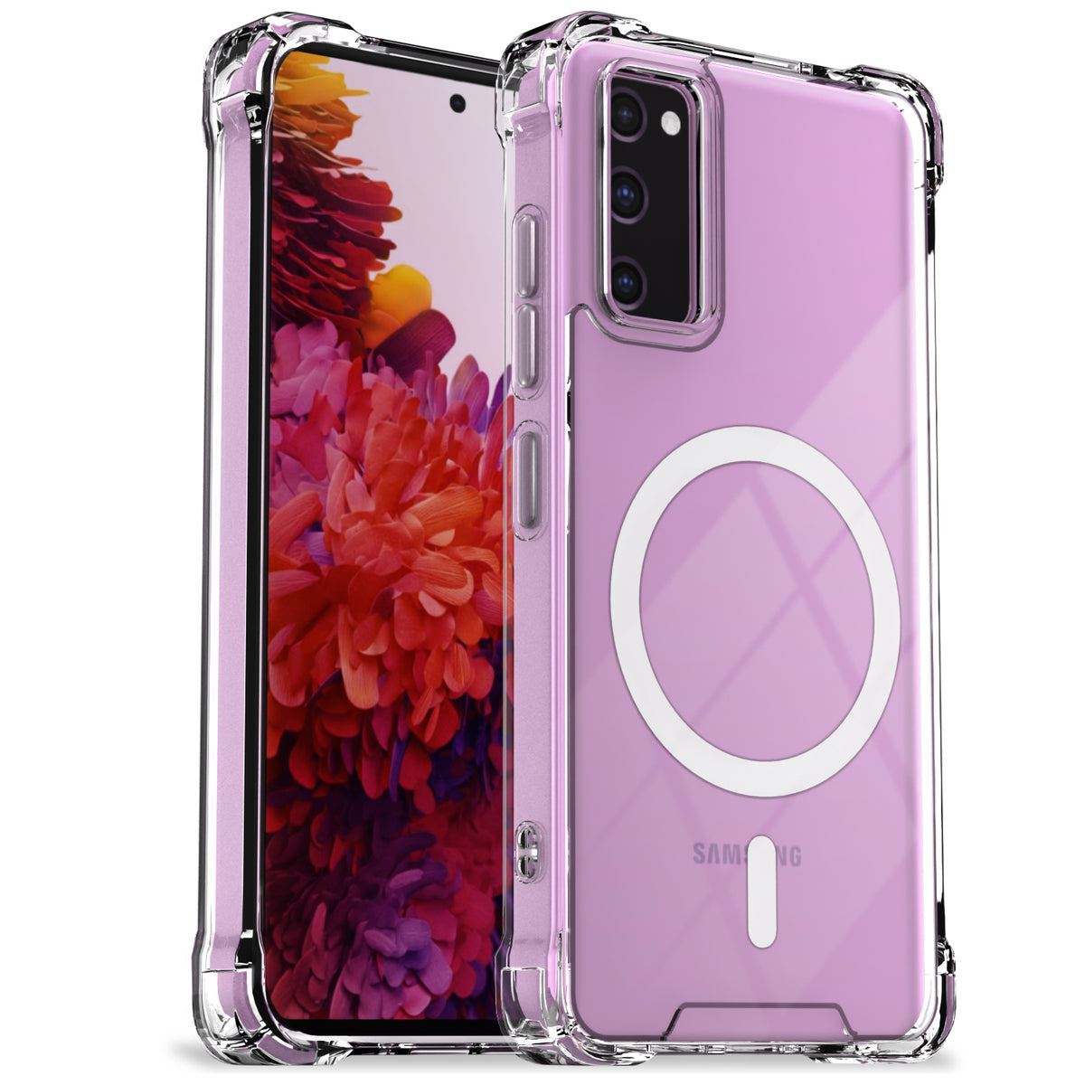 Transparent mag-safe mobile back cover for Samsung S20 FE 5G – Pikkme