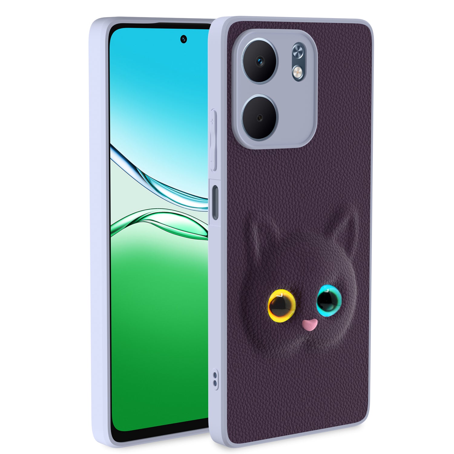 Pikkme Oppo A5x 5G kitty Back Cover - Purple