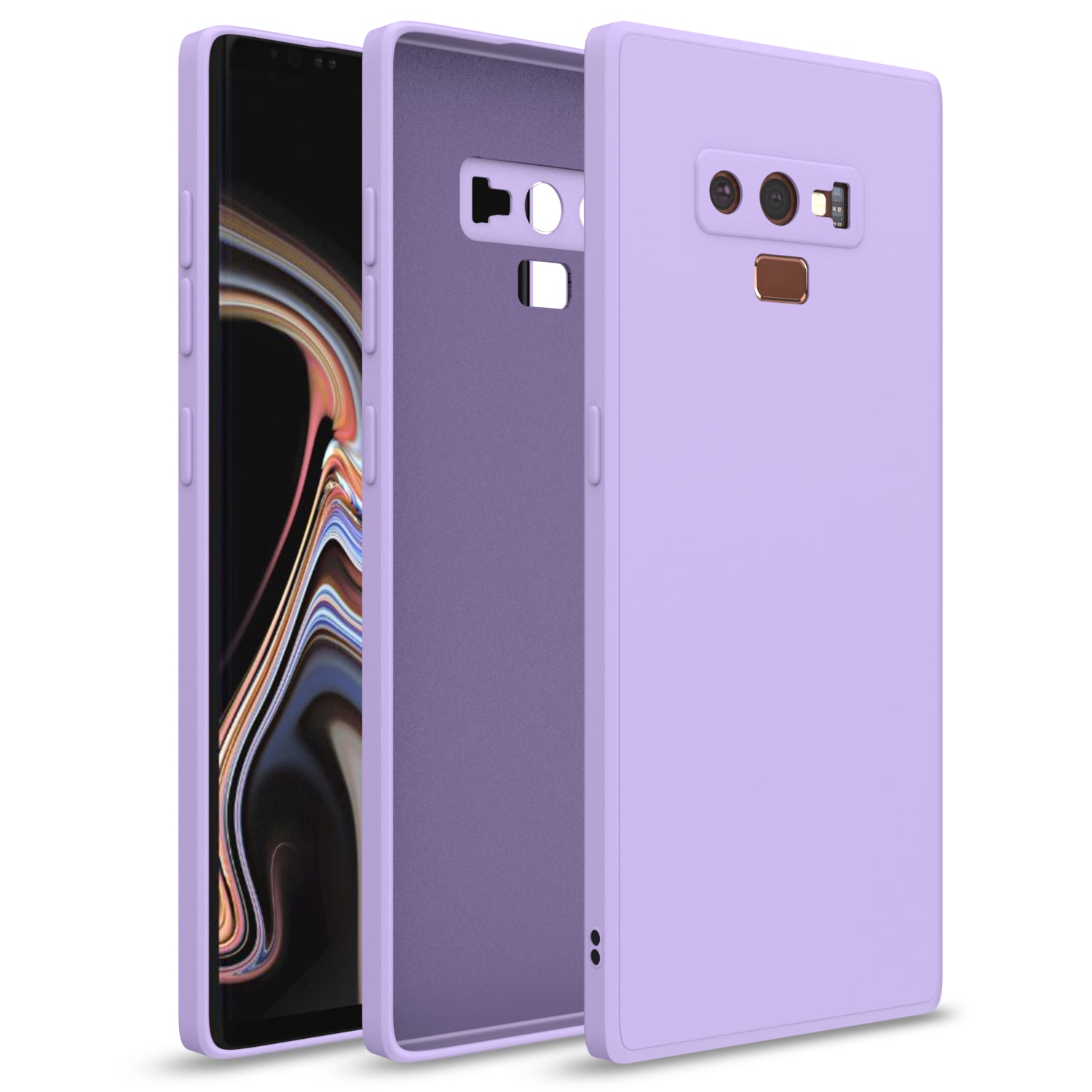  Samsung Galaxy Note 9 Liquid Silicone Back Cover-Purple