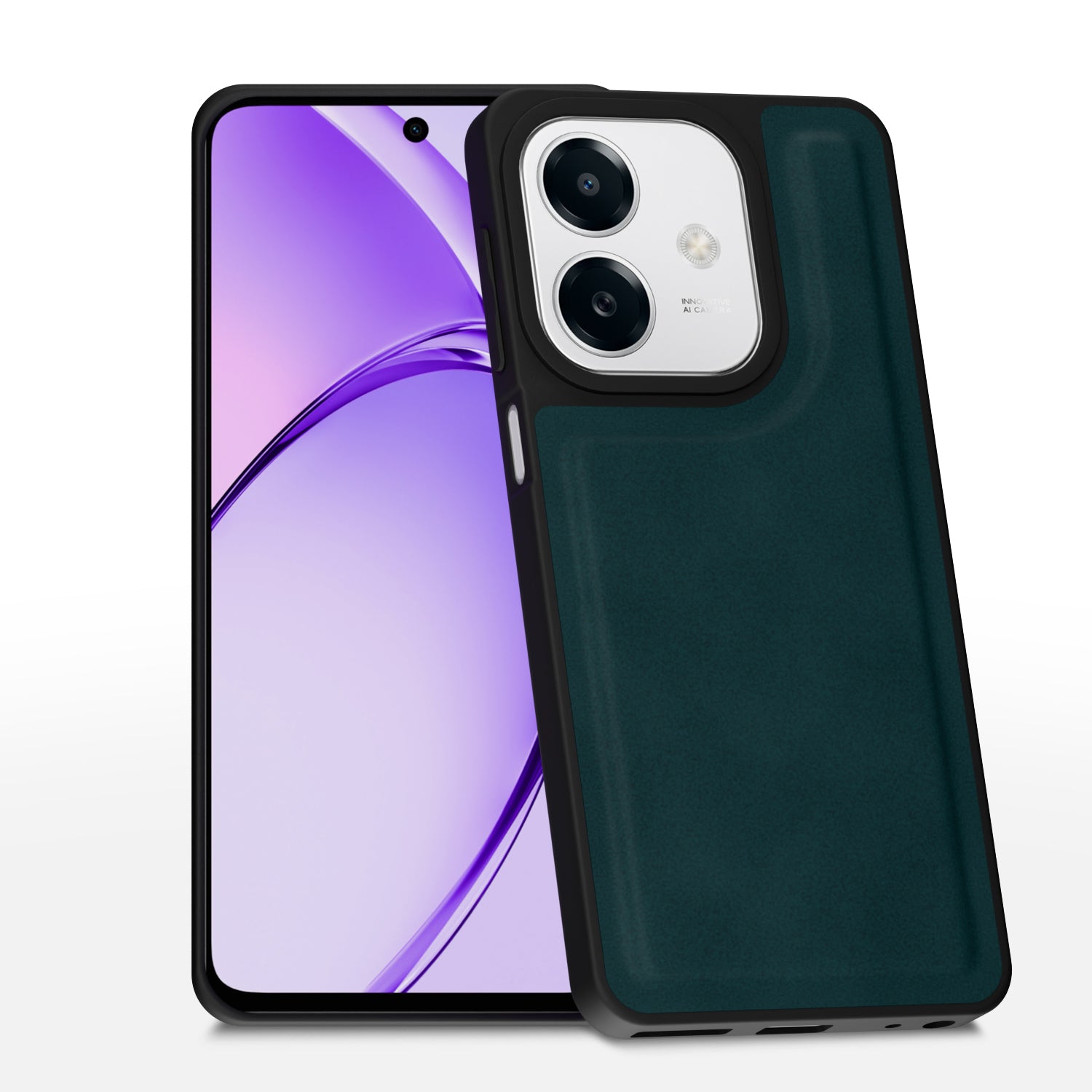 Oppo A3x / A3 / A3x 4G / 5G Premium Leather Back Cover by Pikkme - Green