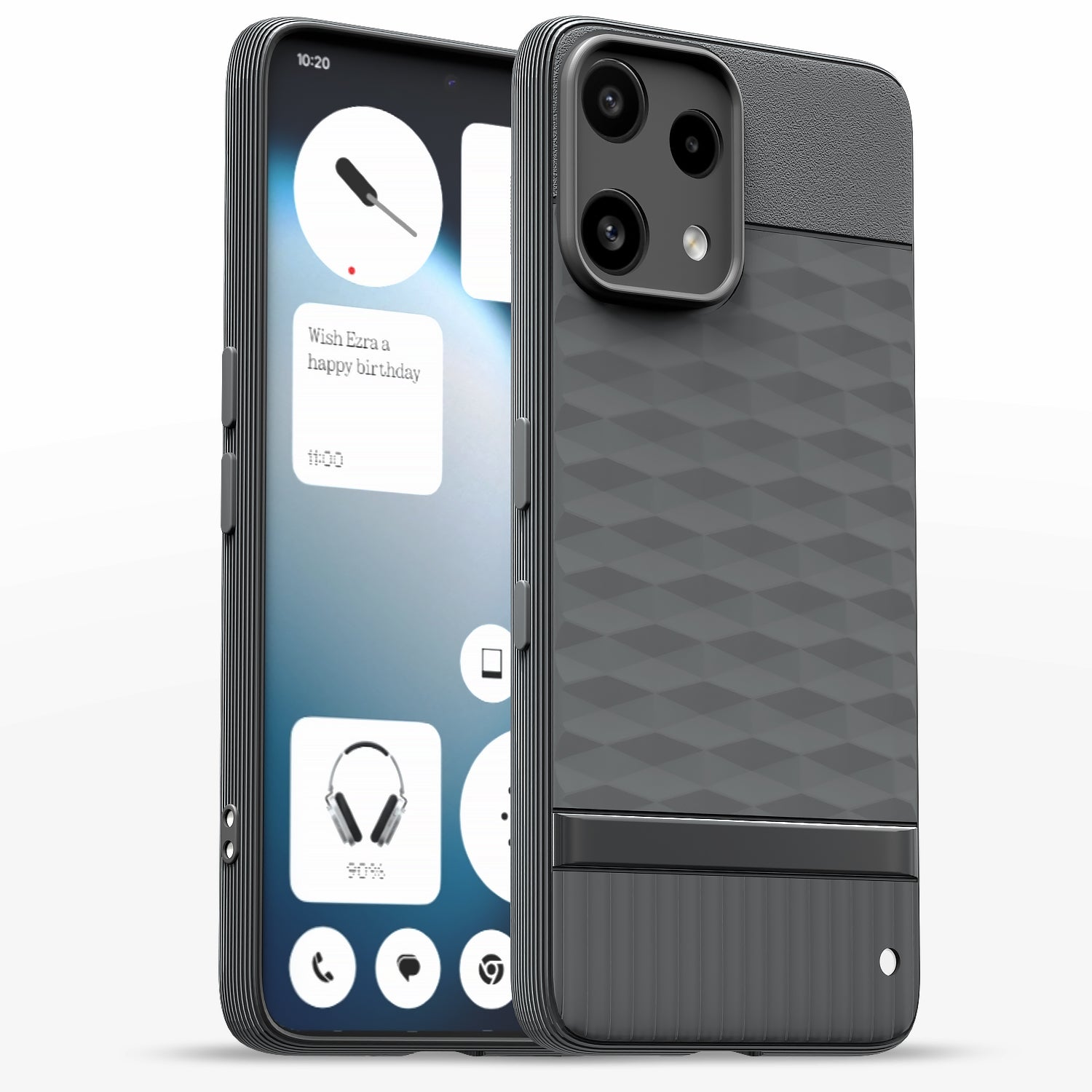 Pikkme Nothing Phone 3a Lite 5G Shockproof Soft Flexible Gencase Back cover  - Grey