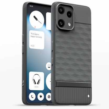 Pikkme Nothing Phone 3a Lite 5G Shockproof Soft Flexible Gencase Back cover  - Grey