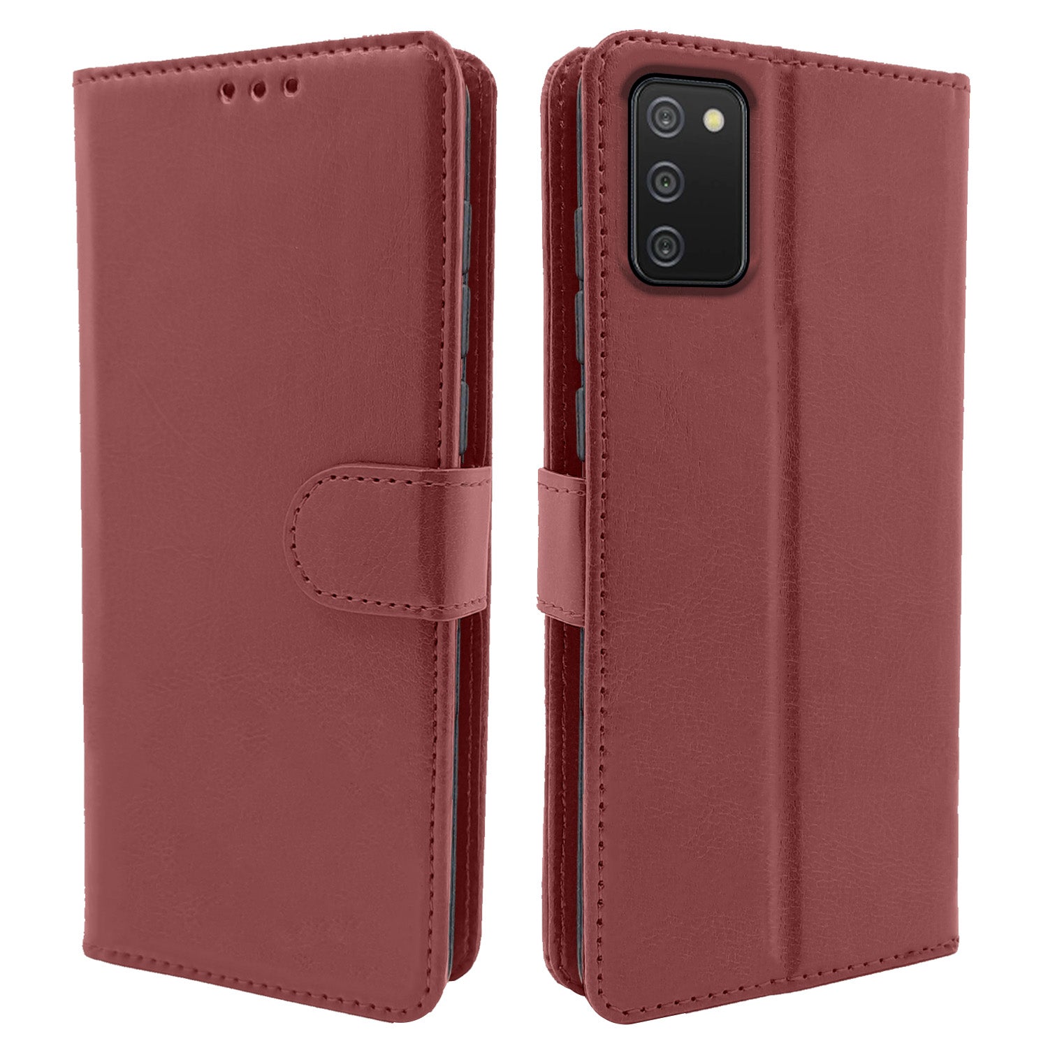Pikkme Samsung M02s Vintage Flip Cover  | Brown
