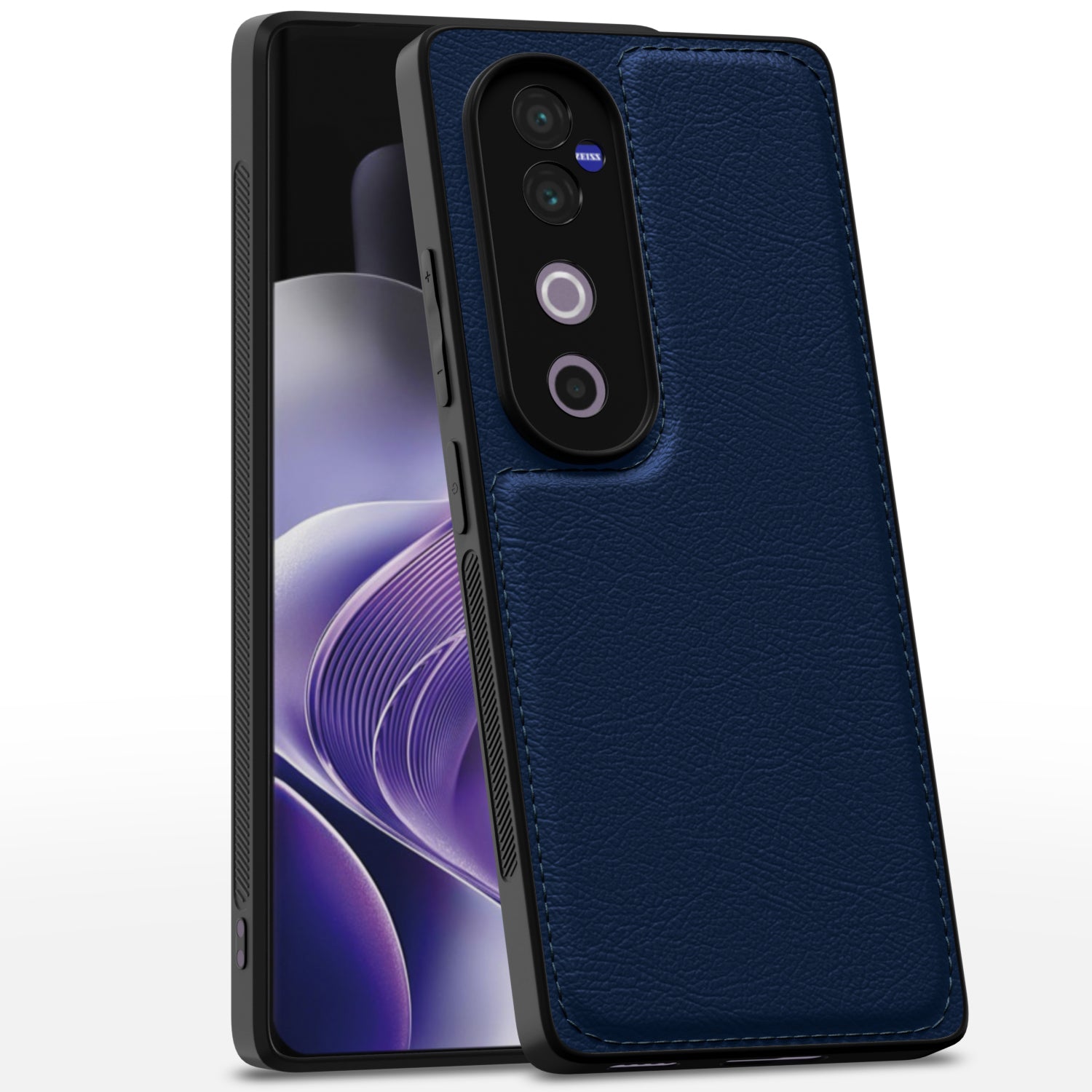 Vivo V40 / V40 Pro / T3 Ultra 5G Leather Back Cover – Blue