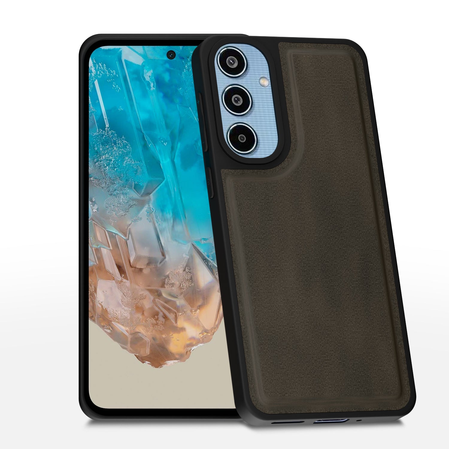 Samsung Galaxy M35 5G Premium Leather Back Cover by Pikkme - Brown