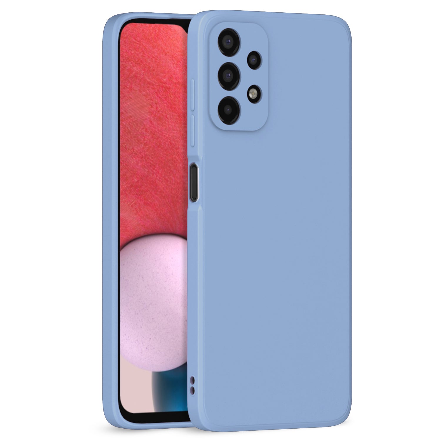 Pikkme Samsung Galaxy A23 4G / A23 5G Soft Matte Liquid Silicone Back Cover - Aqua Blue