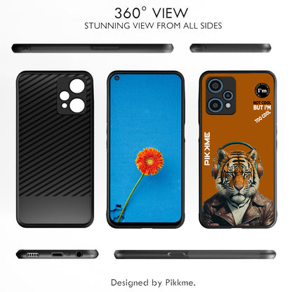 Pikkme Back Cover Pc Tpu + Printed Cool Funky Stylish Brown Tiger Swag Raised Edges Camera Protection |Bumper Case For OnePlus Nord Ce 2 Lite 5G (Design 09)