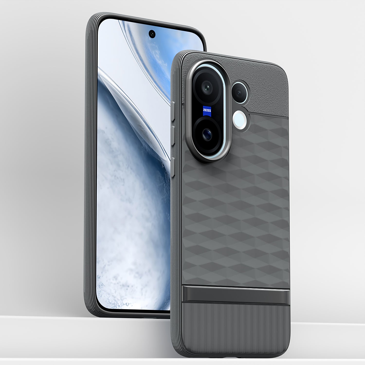 Pikkme Vivo X200 Fe 5G Shockproof Soft Flexible Gencase Back cover (Grey)