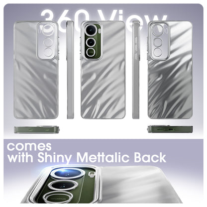 Pikkme Vivo Y400 5G Swirl Design Silver Forest Back Cover  (Silver)