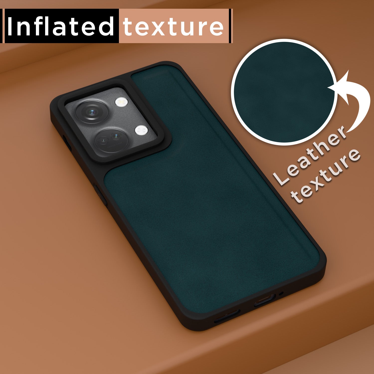 Pikkme OnePlus Nord 3 5G Premium Super Soft-Touch Leatherback Case (Green)