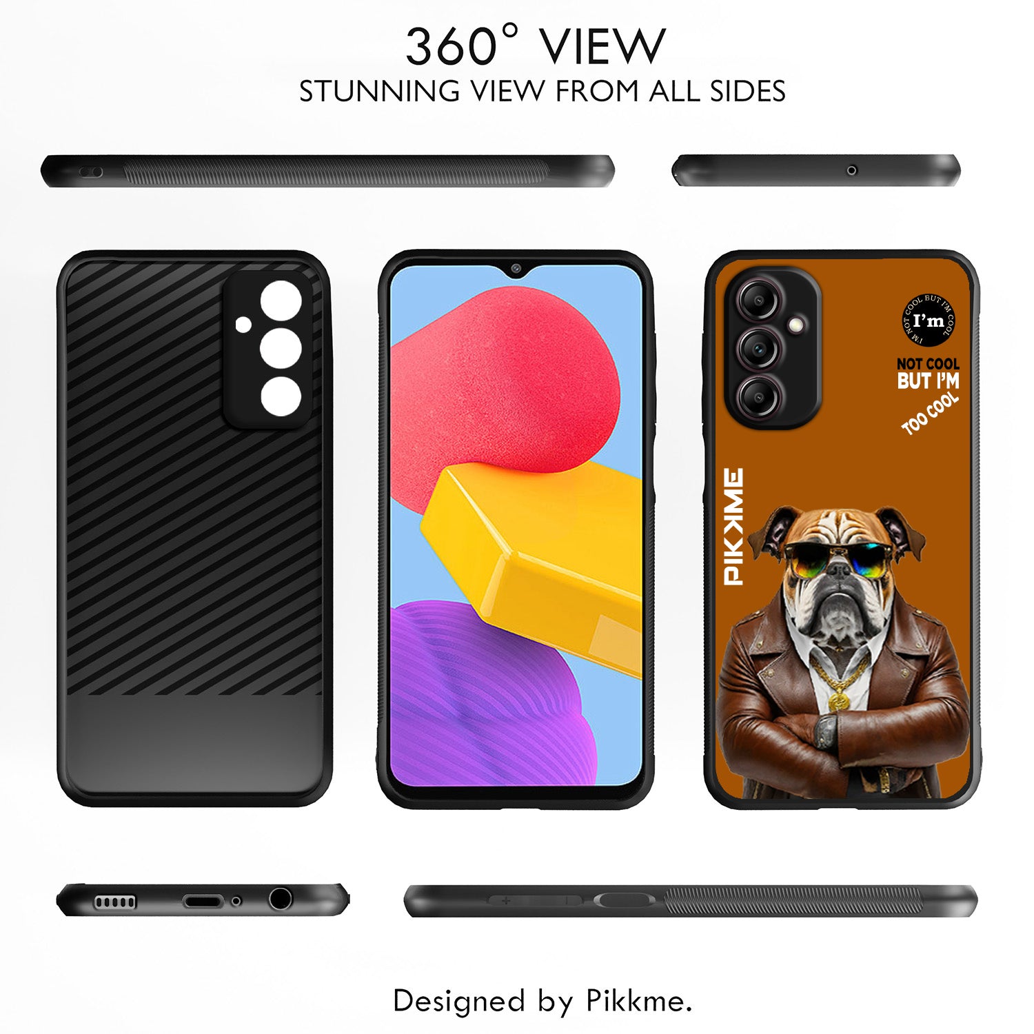 Pikkme Brown Dog Swag  Samsung Galaxy M14 Nim2 Back Cover (Design 10)