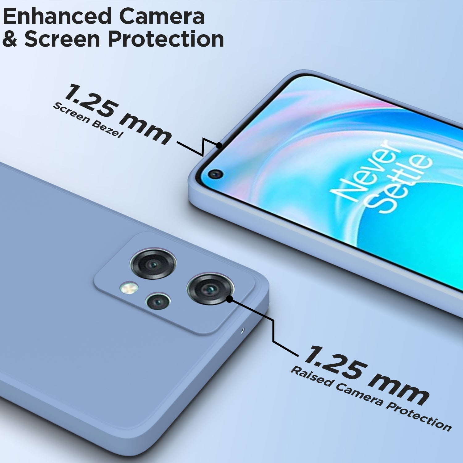 Pikkme OnePlus Nord CE 2 Lite 5G Liquid Silicone aqua blue mobile cover – photo 2
