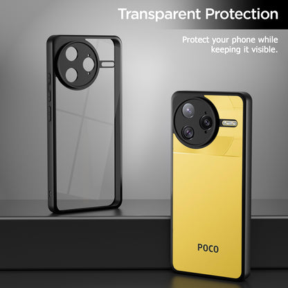 Pikkme Poco F7 Ultra 5G Eagle 2 Shockproof Sleek Hybrid Armor Back Cover (Black)