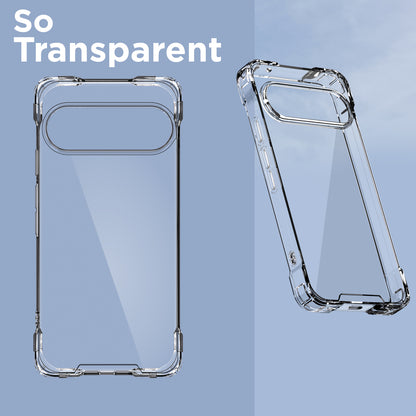 Pikkme Google Pixel 10 Pro PC + TPU Crystal Clear Back Cover (Transparent)
